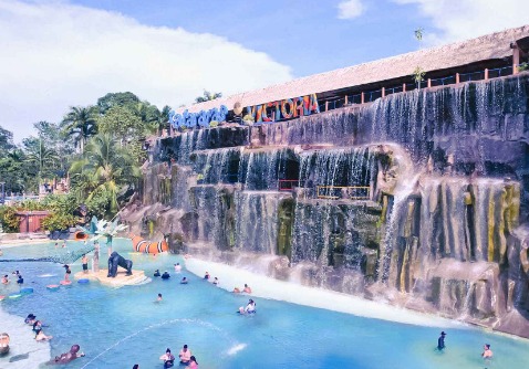 Atracciones del parque acuático en Hacienda Nápoles